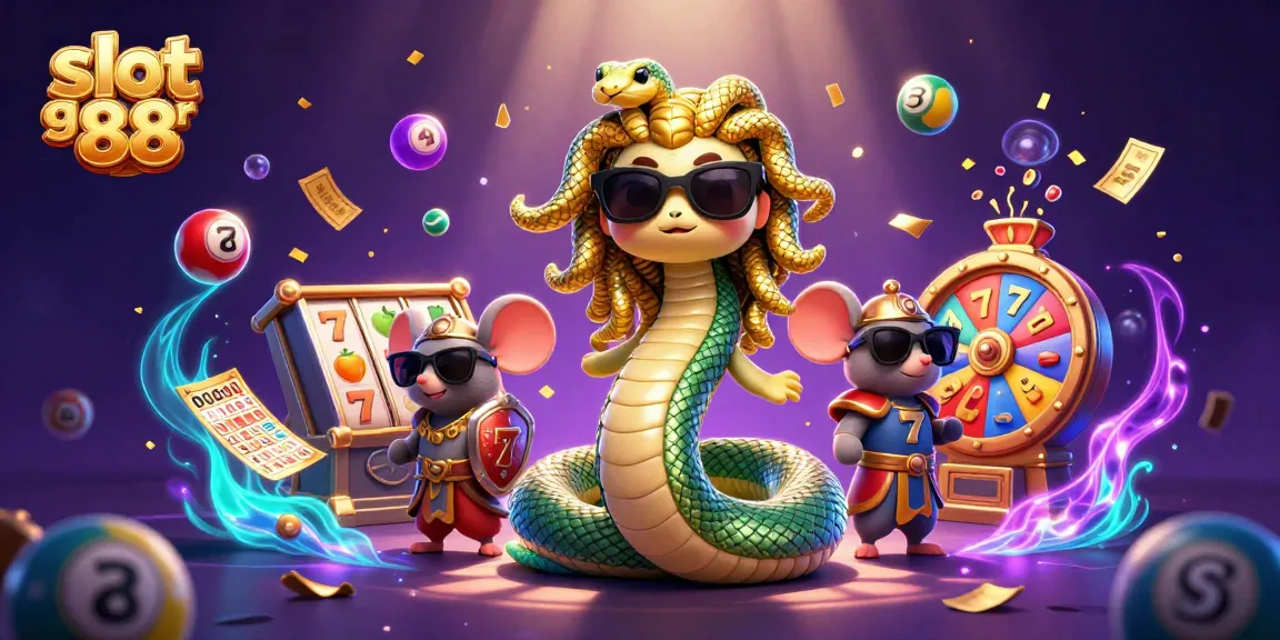 Experience the excitement of slot gacor 88 with vibrant 3D characters and casino elements.