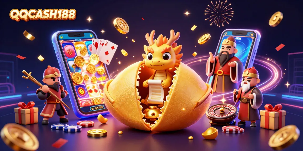 Spin the reels in QQCASH188's vibrant gaming world filled with excitement and golden opportunities.