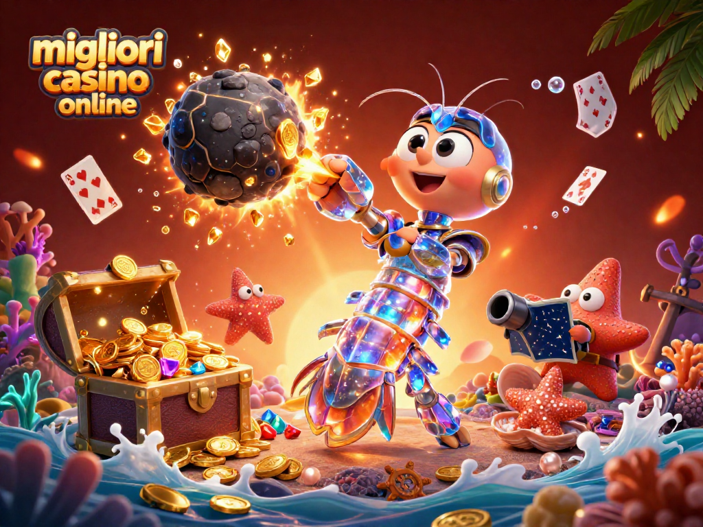 Scopri i migliori casino online con il galattico granchio mantide che esplode in gemme d'oro.