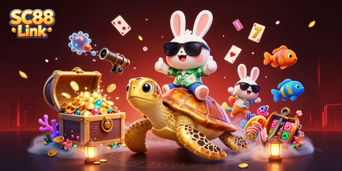Play exciting games with the SC88 Link featuring a lucky rabbit and a golden turtle.