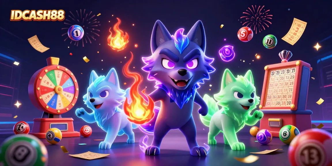 Experience thrilling gaming moments with IDCASH88's dynamic online casino illustration filled with excitement.