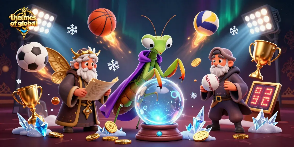 Engage with thetimesofglobal in this vibrant casino illustration featuring sports themes and mystical characters.