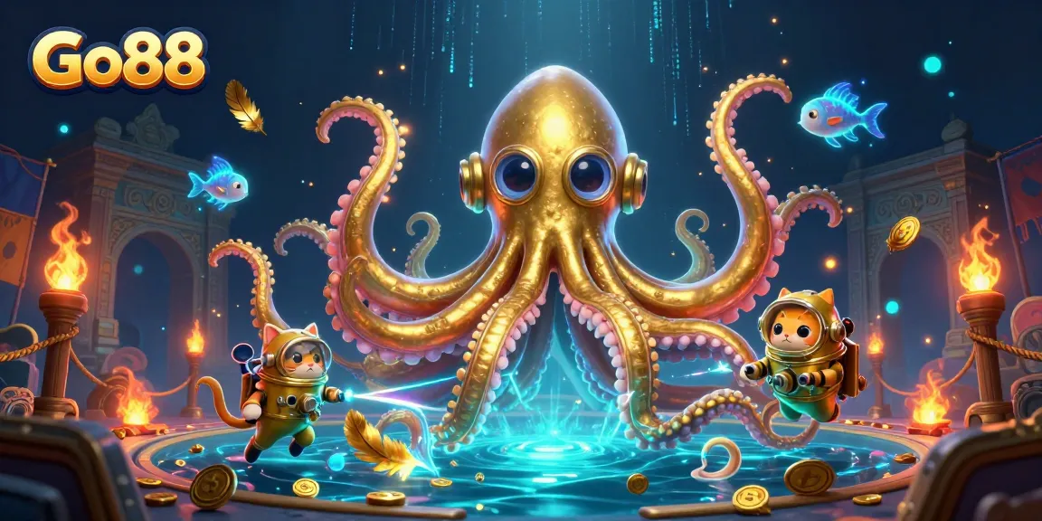 Experience the thrill of Go88 as you dive into a treasure-filled world with vibrant characters and elements.