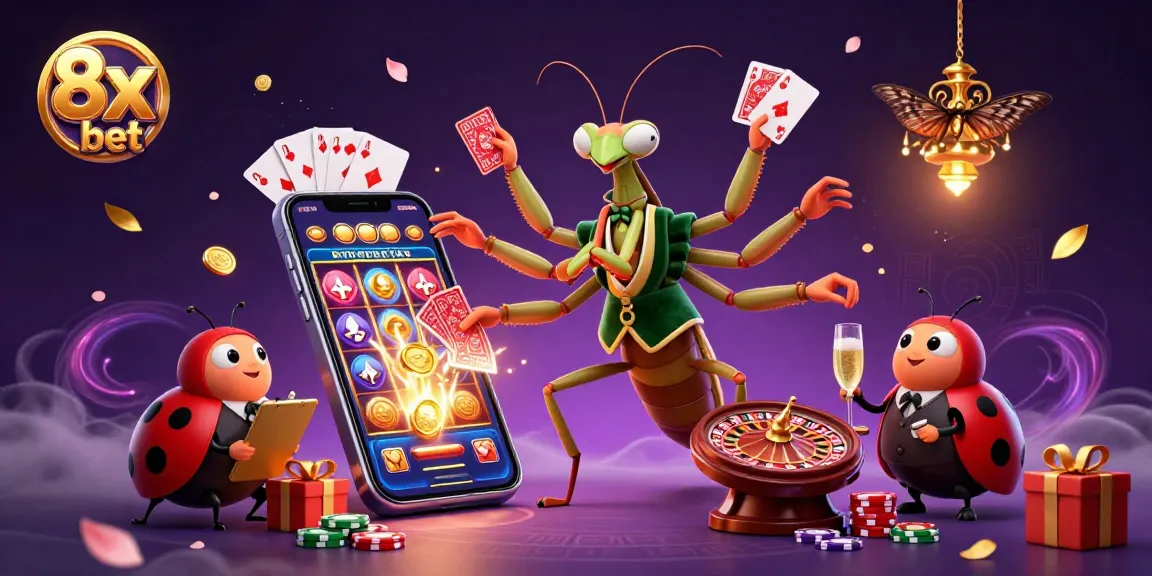 Engage with 8x bet and experience dynamic casino action in vibrant 3D illustration.