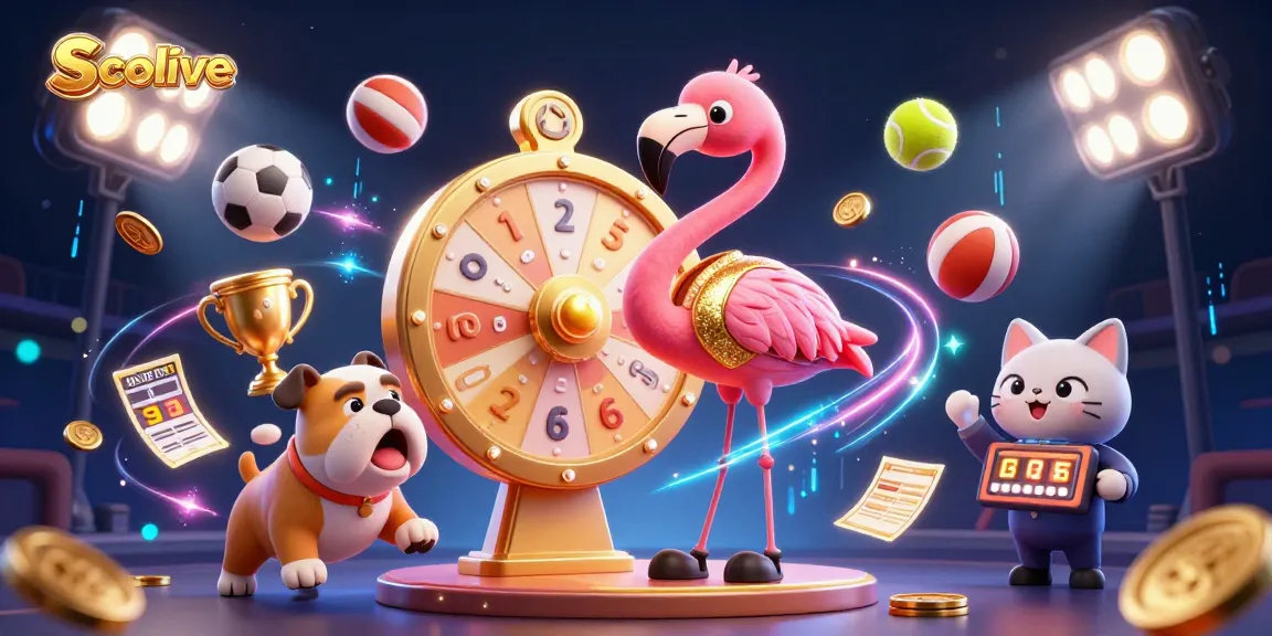 Socolive sports betting interactive scene with fun characters celebrating wins.