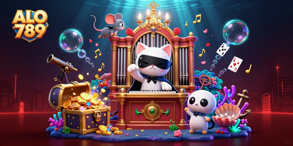 Experience exhilarating gameplay with ALO 789, featuring a dynamic casino scene with vibrant characters and immersive elements.